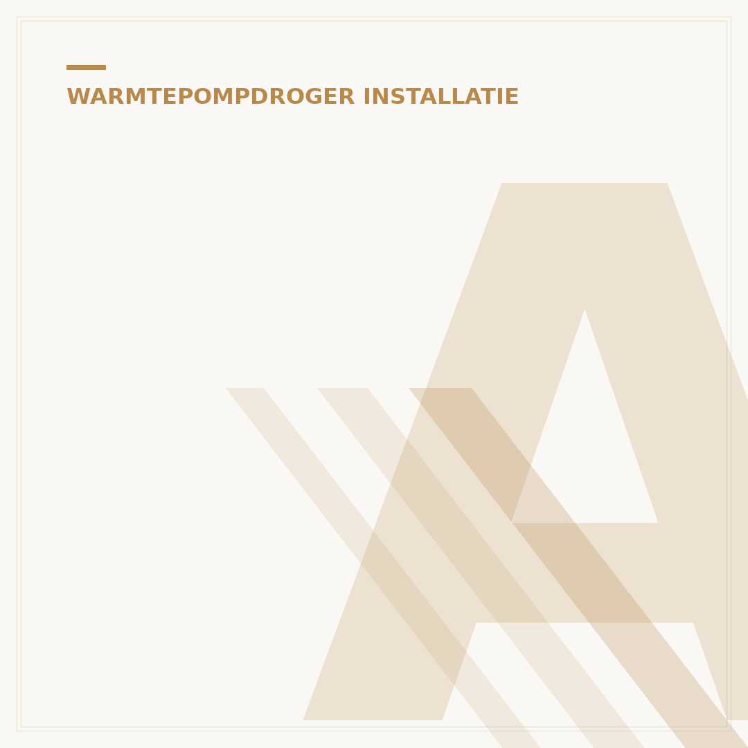 Aansluiting Warmtepompdroger: Uw Gids voor Optimale Installatie