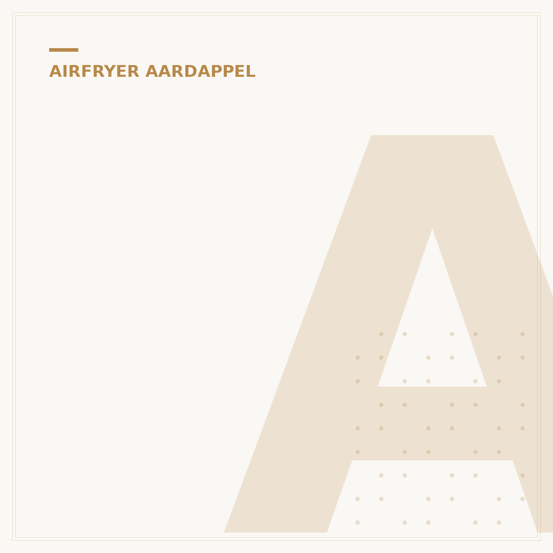 Aardappel Airfryer: De Ultieme Gids voor Perfecte Resultaten