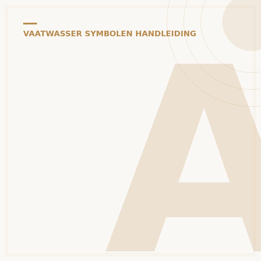 AEG Vaatwasser Symbolen: Beknopte Handleiding & Betekenis (5 Opties)