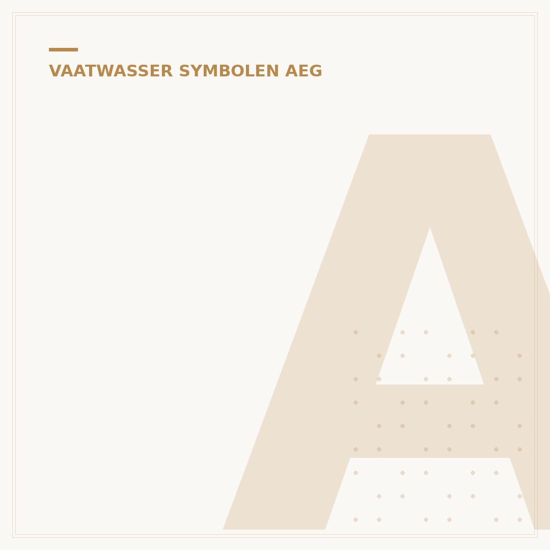 AEG Vaatwasser Symbolen: De Complete Gids voor 15+ Tekens