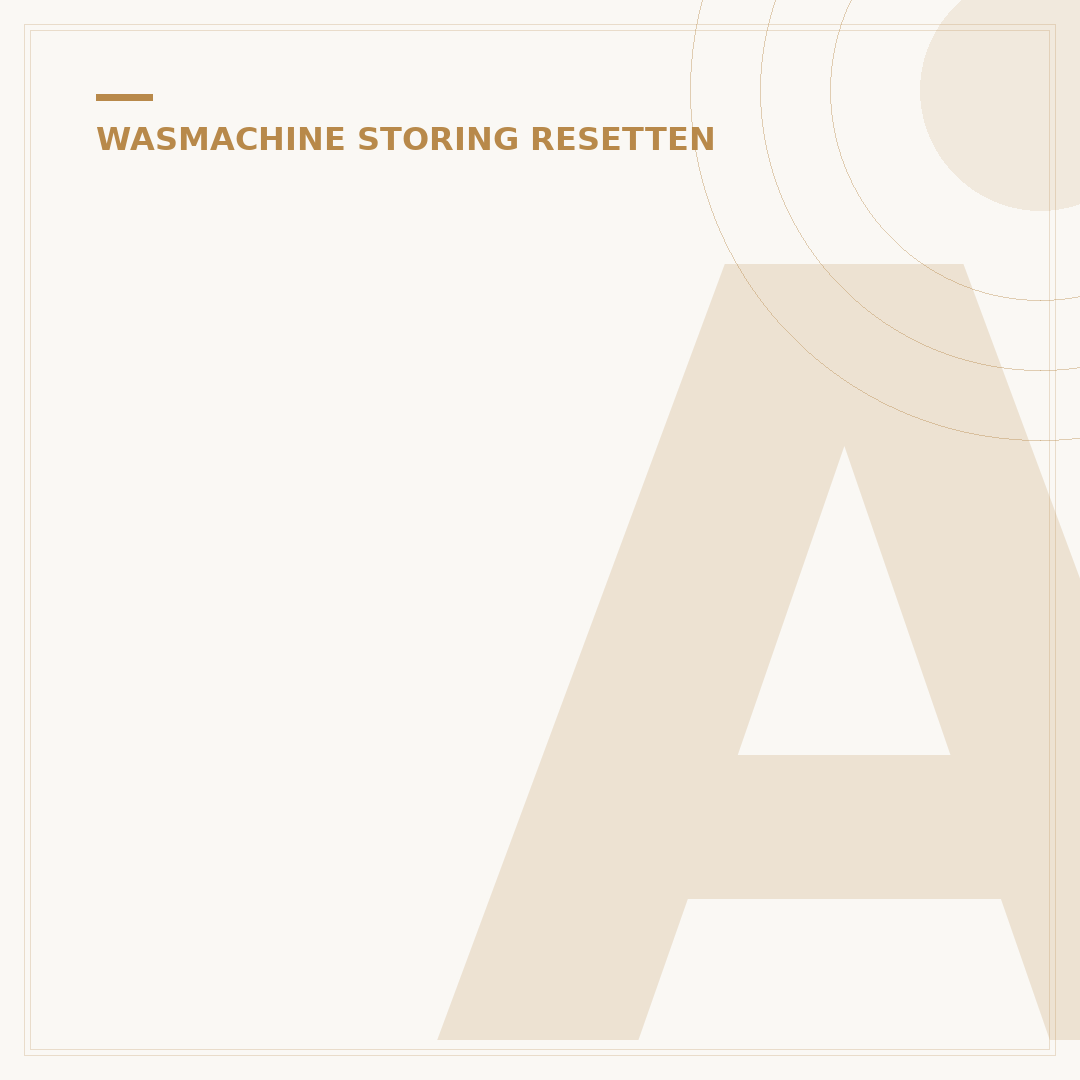 AEG Wasmachine Resetten E20: 3 Stappen & Oplossingen