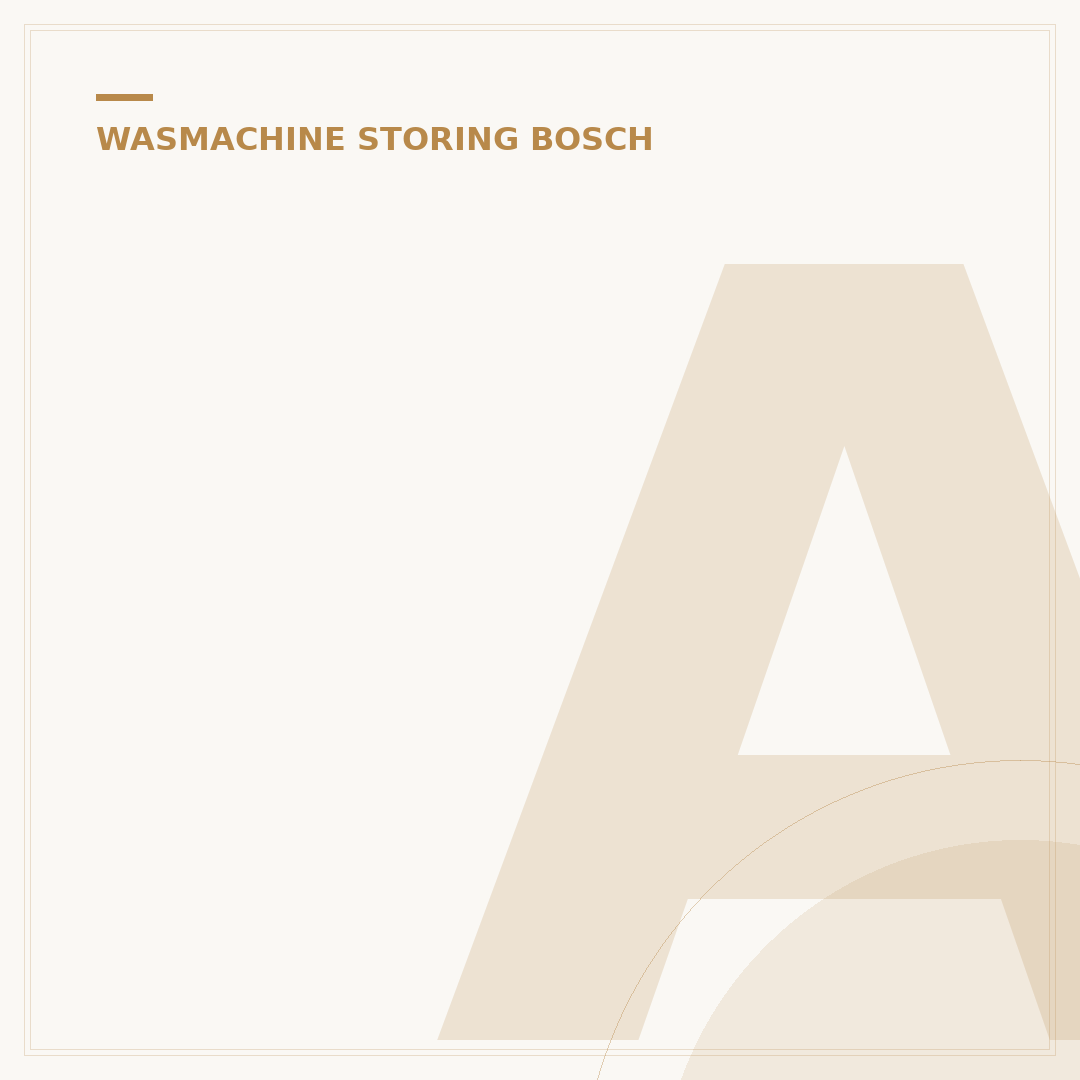 Aquastop Bosch Wasmachine Resetten: 3 Tips Voor Directe Oplossing