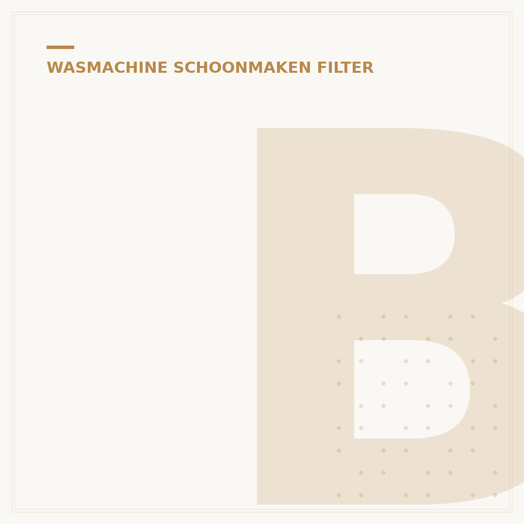 Beko Wasmachine Filter Schoonmaken: 3 Simpele Stappen