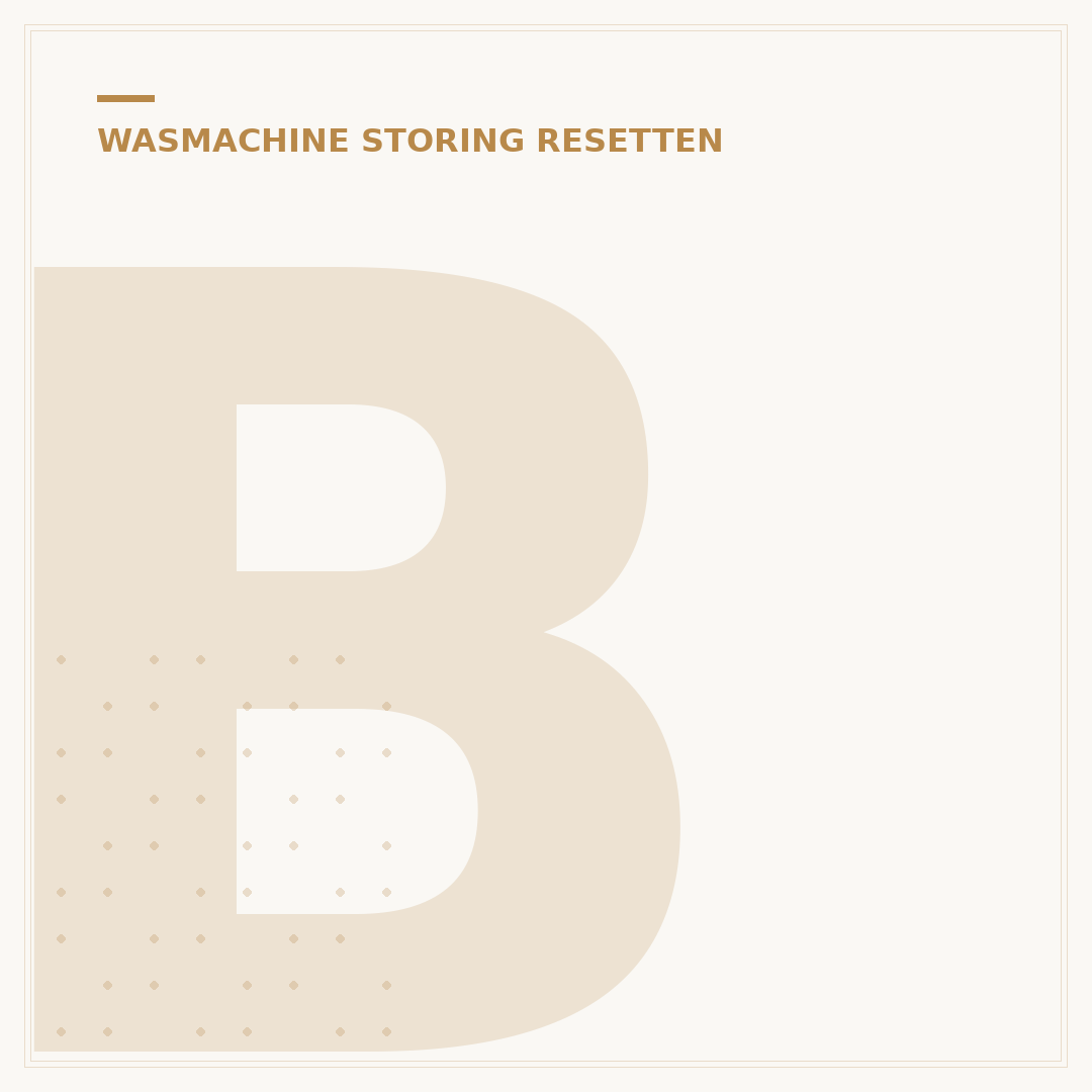 Beko Wasmachine Resetten: 3 Simpele Stappen voor Directe Oplossing