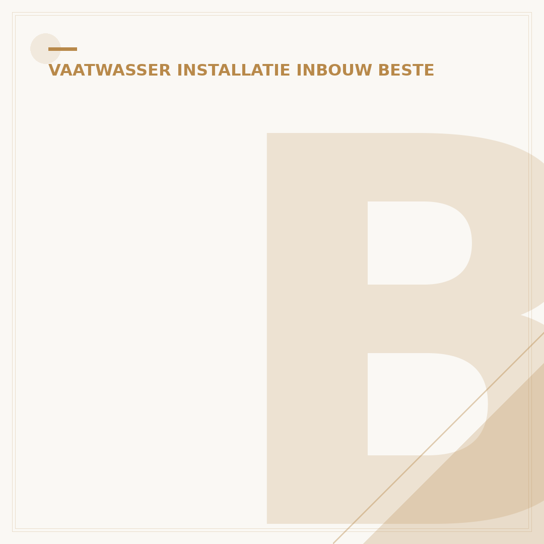 Beste Koop Inbouw Vaatwasser: 5x Slimme Keuzes Vandaag