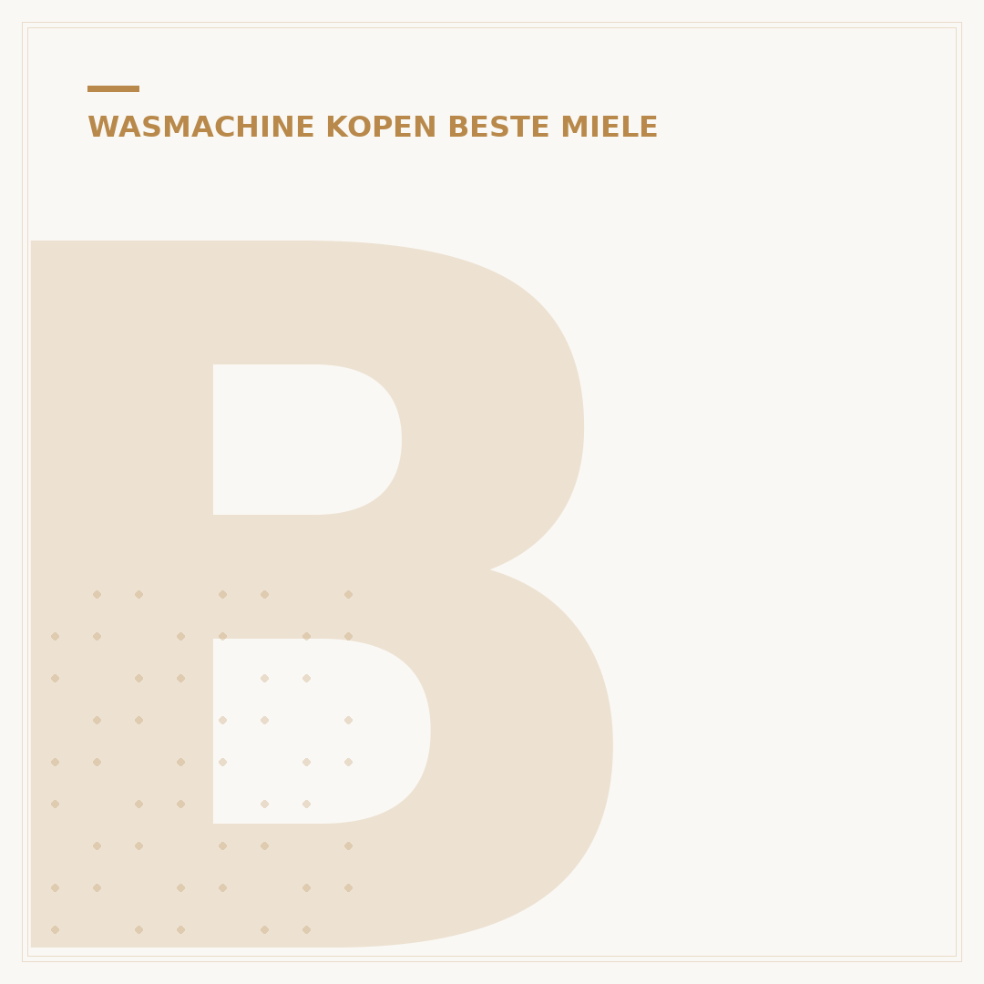 Beste Miele Wasmachine: Uw Complete Gids voor Perfecte Resultaten