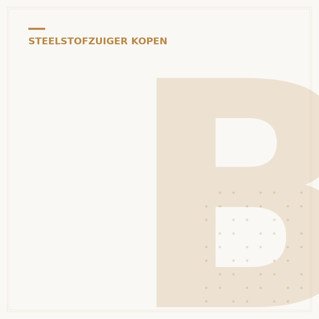 Beste Steelstofzuiger 2024: Top 5 Modellen Vergeleken + Tips