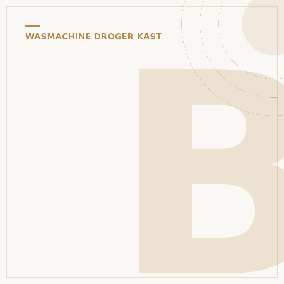 Bijkeuken Kast Wasmachine Droger: 5 Slimme Opstellingen