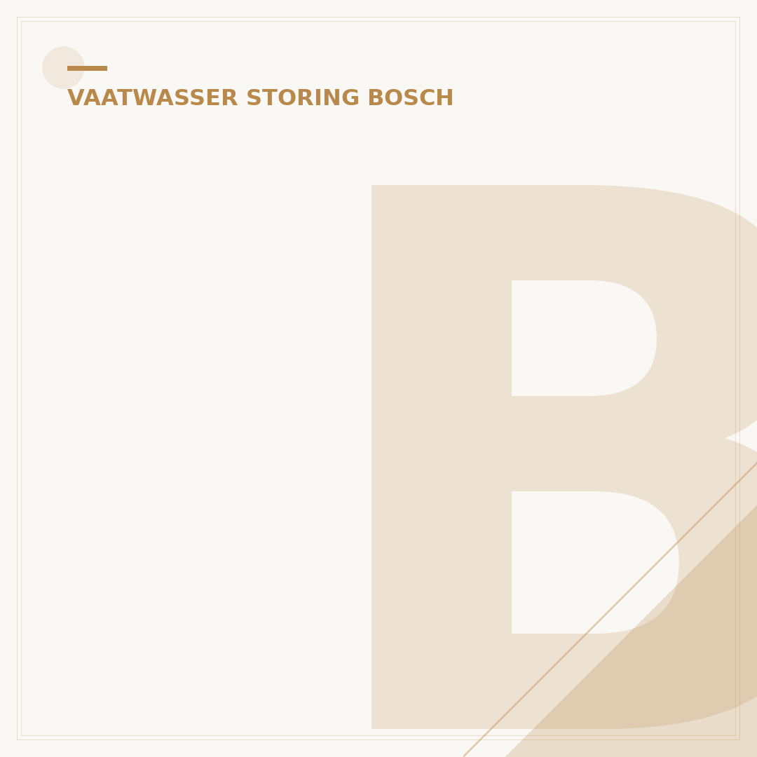 Bosch Vaatwasser Storing E25 Oplossen: 3 Snelle Stappen