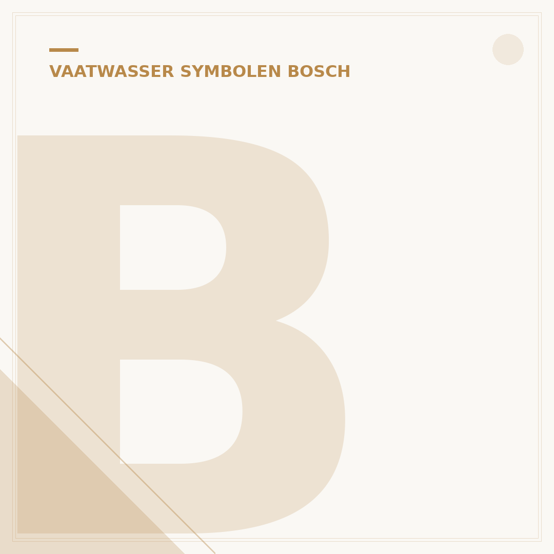 Bosch Vaatwasser Symbolen: 5 Symbolen Uitleg & Oplossingen