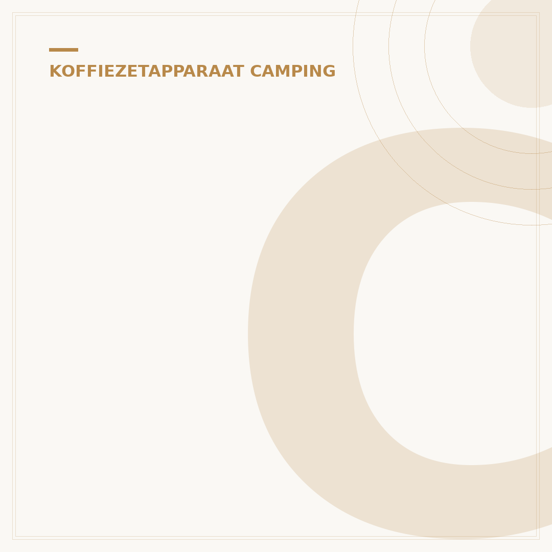 Camping Koffiezetapparaat 800 Watt: Kies Slim op Locatie