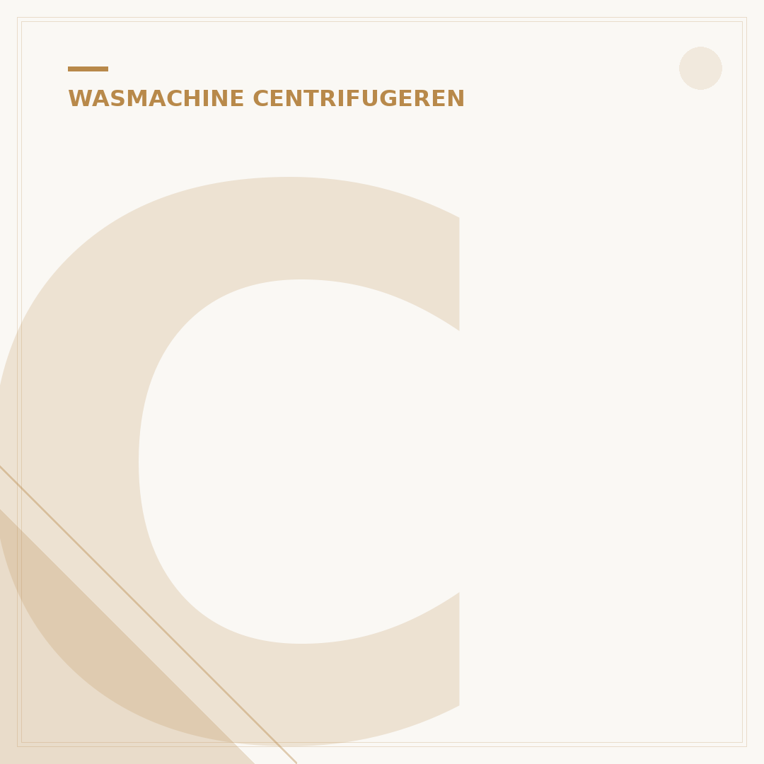 Centrifugeren Wasmachine: 5 Tips voor een Stabiele Draai