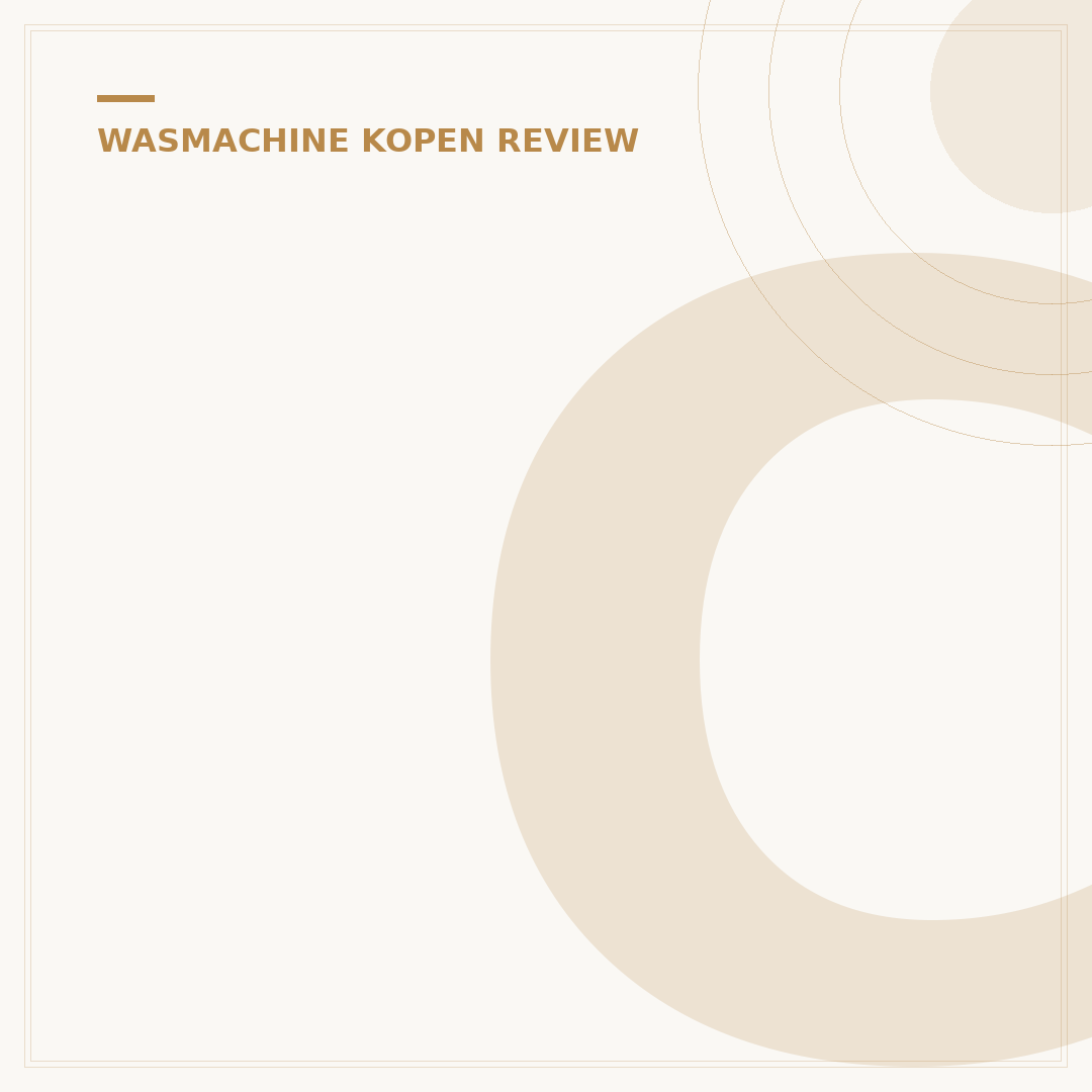 Chiq Wasmachine Review: 5 Top Locaties & Installatie Tips