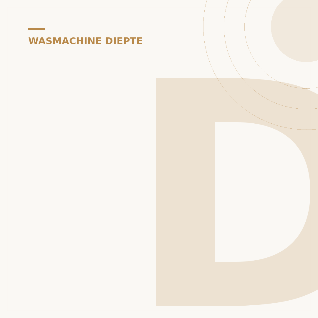 Diepte Wasmachine: Kies de Juiste Afmeting voor Elke Ruimte