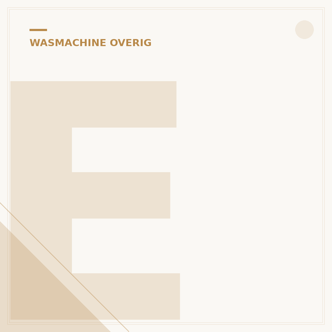 E20 Storing Wasmachine: 3 Oplossingen voor Directe Reparatie
