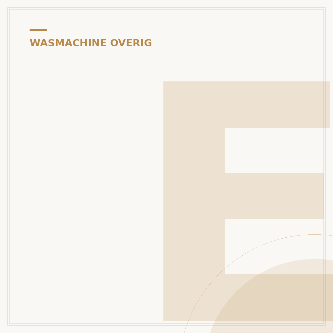 E20 Wasmachine: 5 Cruciale Plaatsingsfactoren