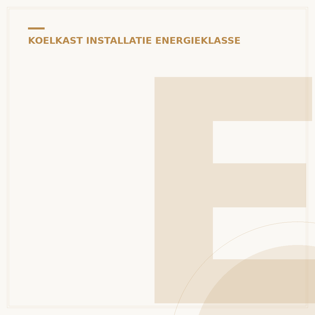 Energieklasse Koelkast: Uw Gids voor Slimme Keuzes & Besparing