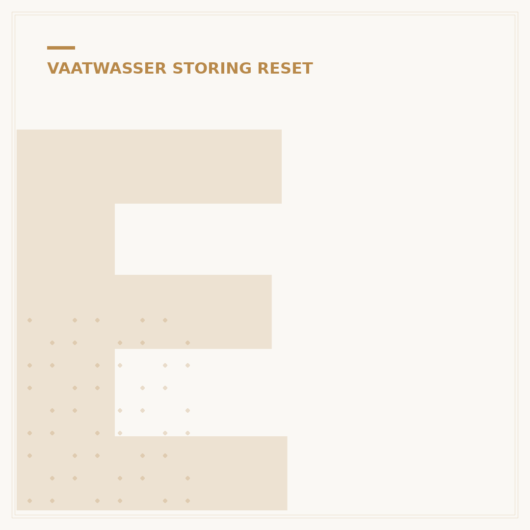 Etna Vaatwasser Reset: Gids & Tips voor Direct Probleemoplossing