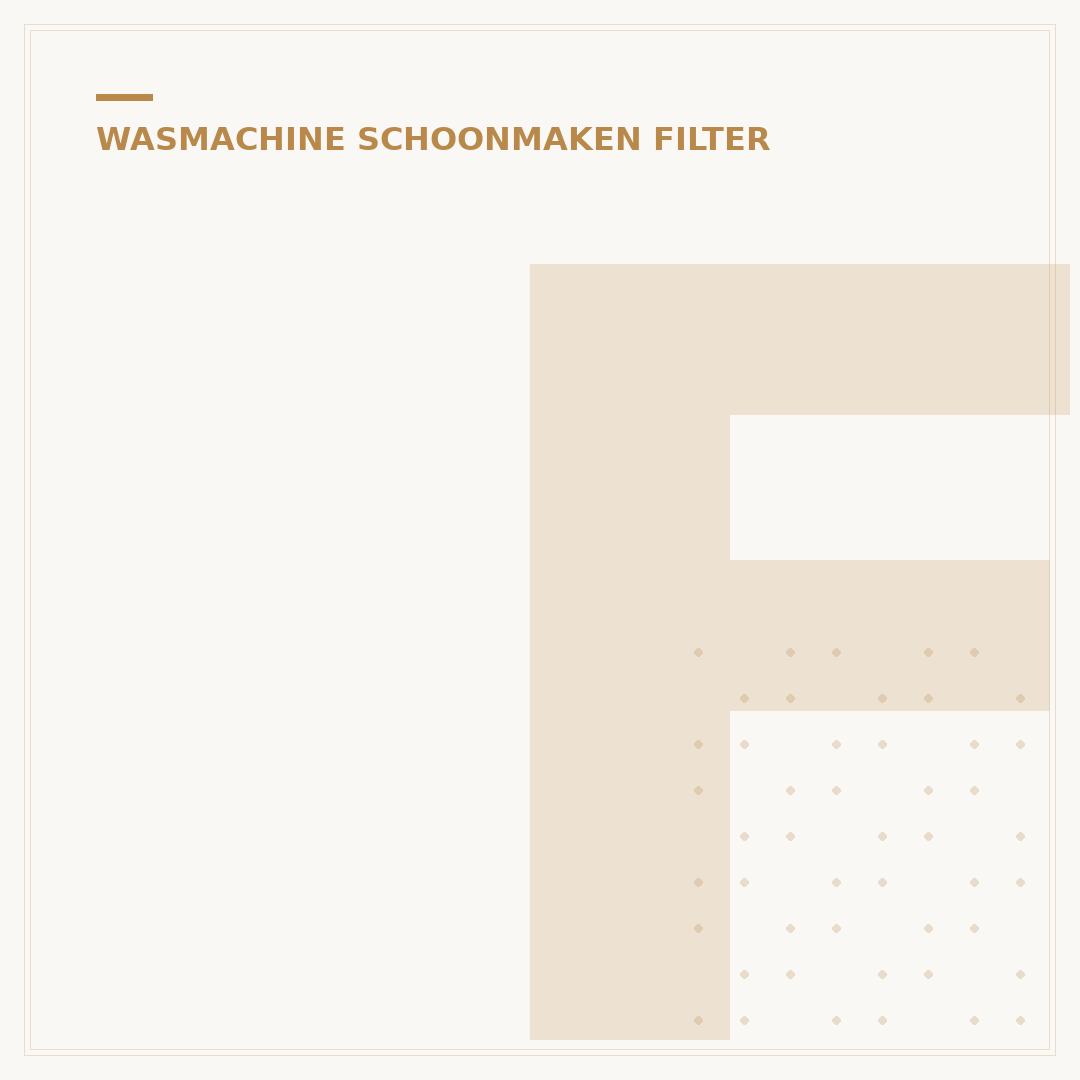 Filter Wasmachine Schoonmaken: Stap-voor-Stap Gids in 5 Minuten