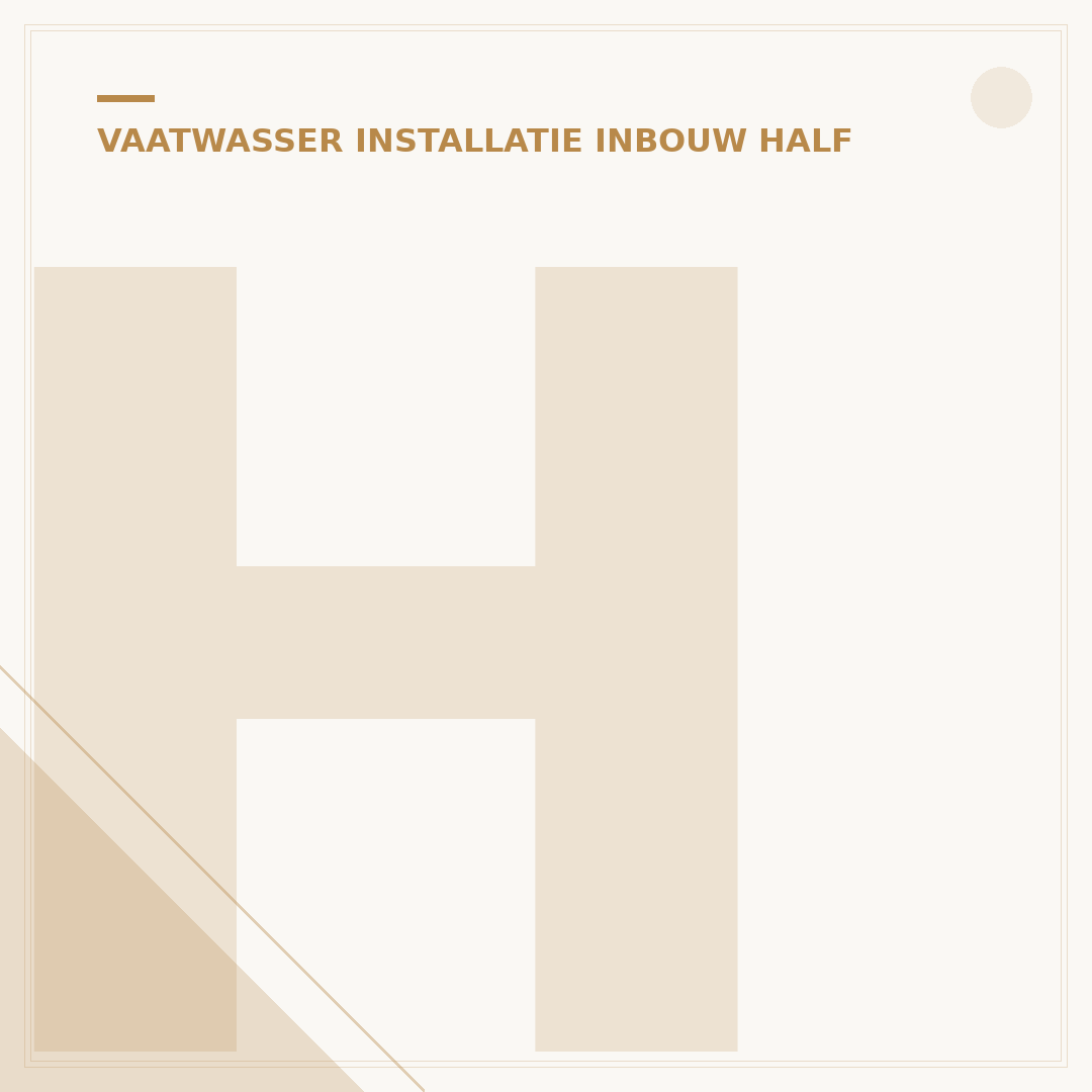 Half Inbouw Vaatwasser: 5 Plaatstips voor uw Keuken