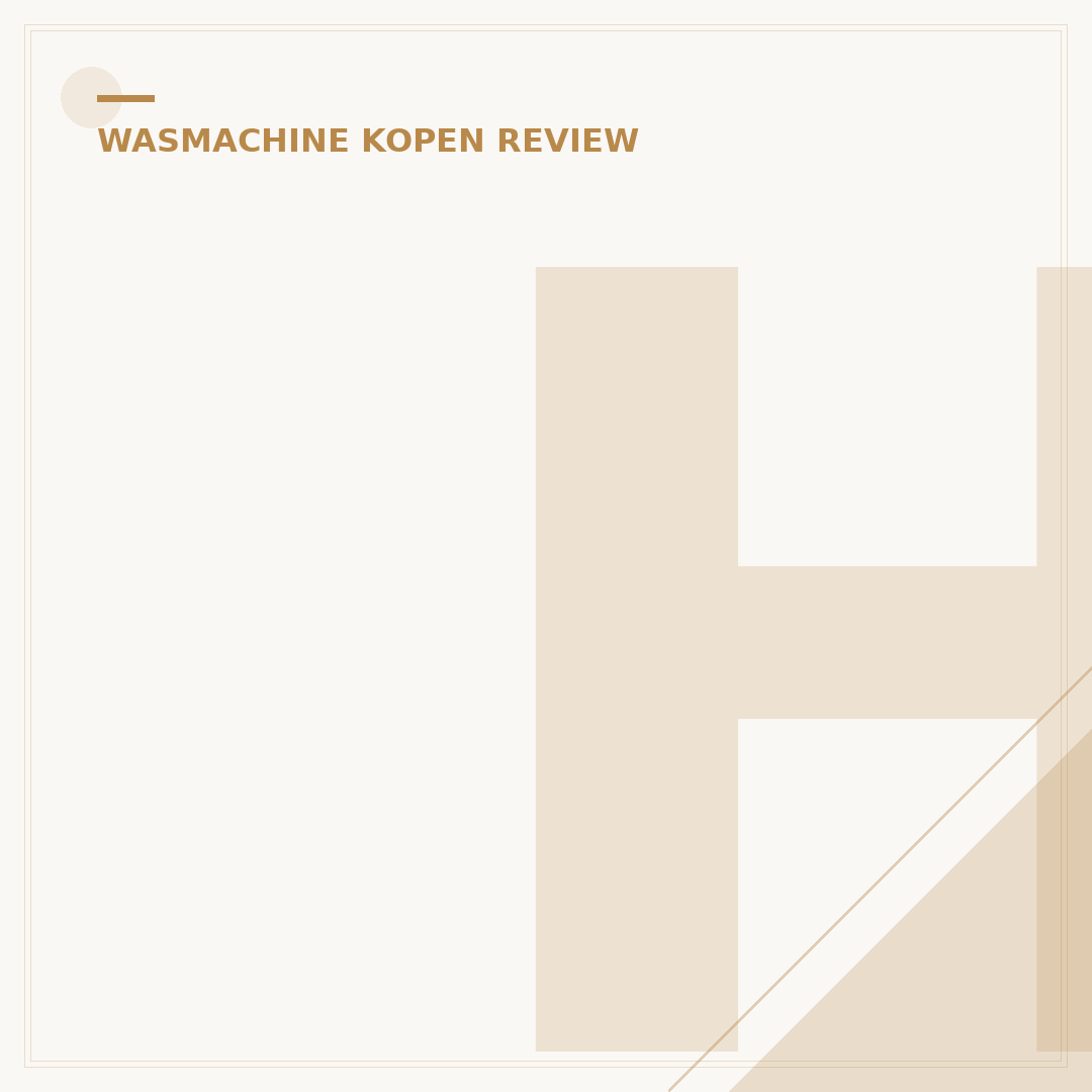 Heinner Wasmachine Review: 5 Keuzes voor Elke Ruimte