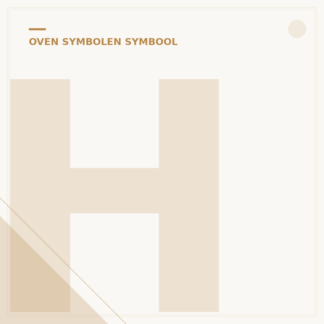 Hetelucht Oven Symbool: 5 Symbolen & Hun Gebruik
