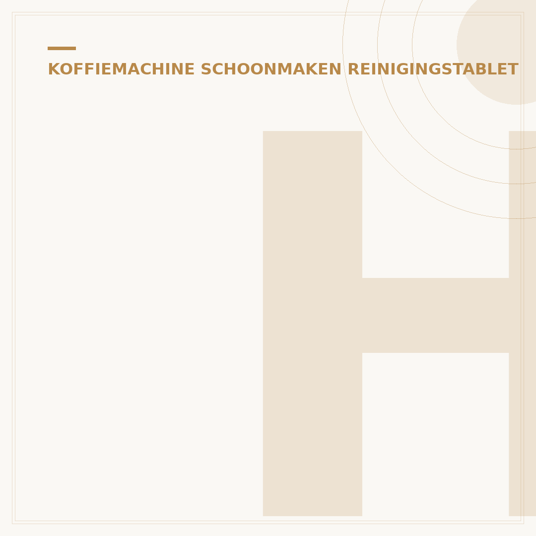 HG Reinigingstabletten Koffiemachine Gebruiksaanwijzing: Stap-voor-Stap