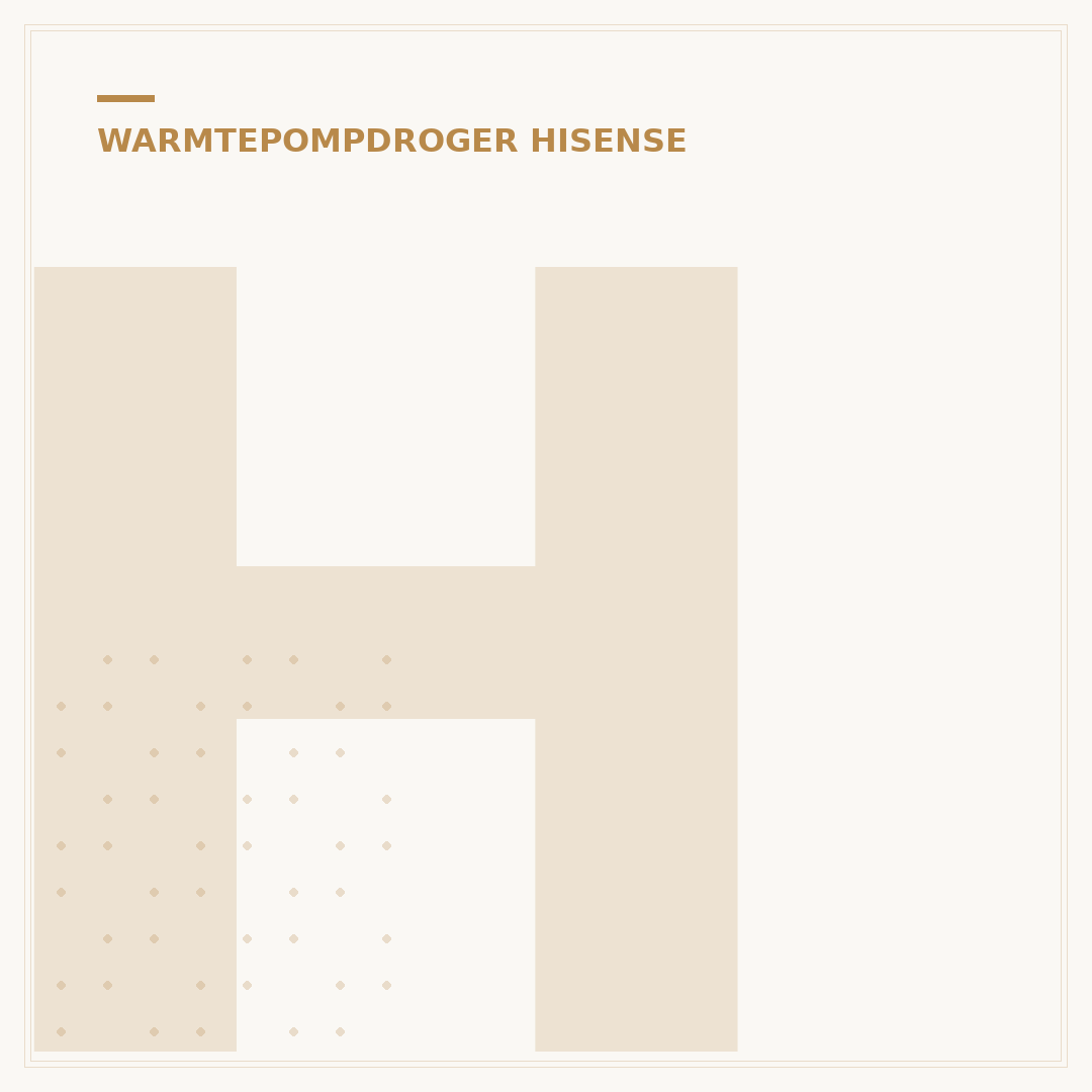 Hisense DH3S802BW3 Warmtepompdroger: 8kg Capaciteit & Efficiëntie