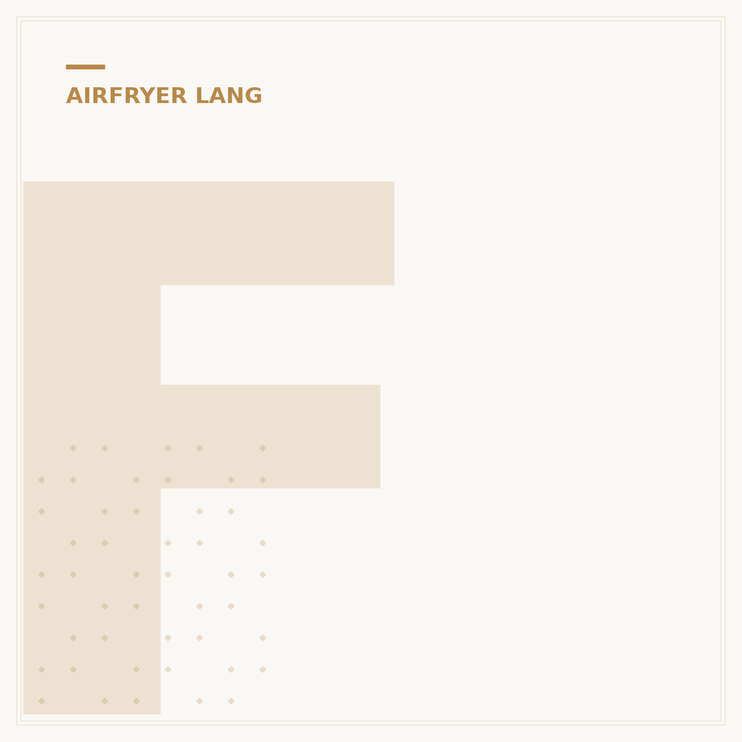 Friet in Airfryer: Hoe Lang en op Welke Temperatuur?
