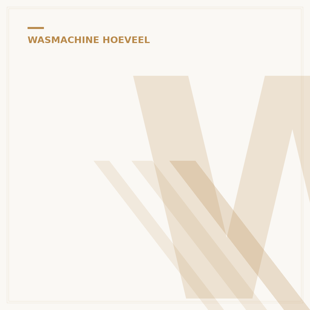 Wasmachine Wattage: Hoeveel Watt Gebruikt Uw Machine Echt?