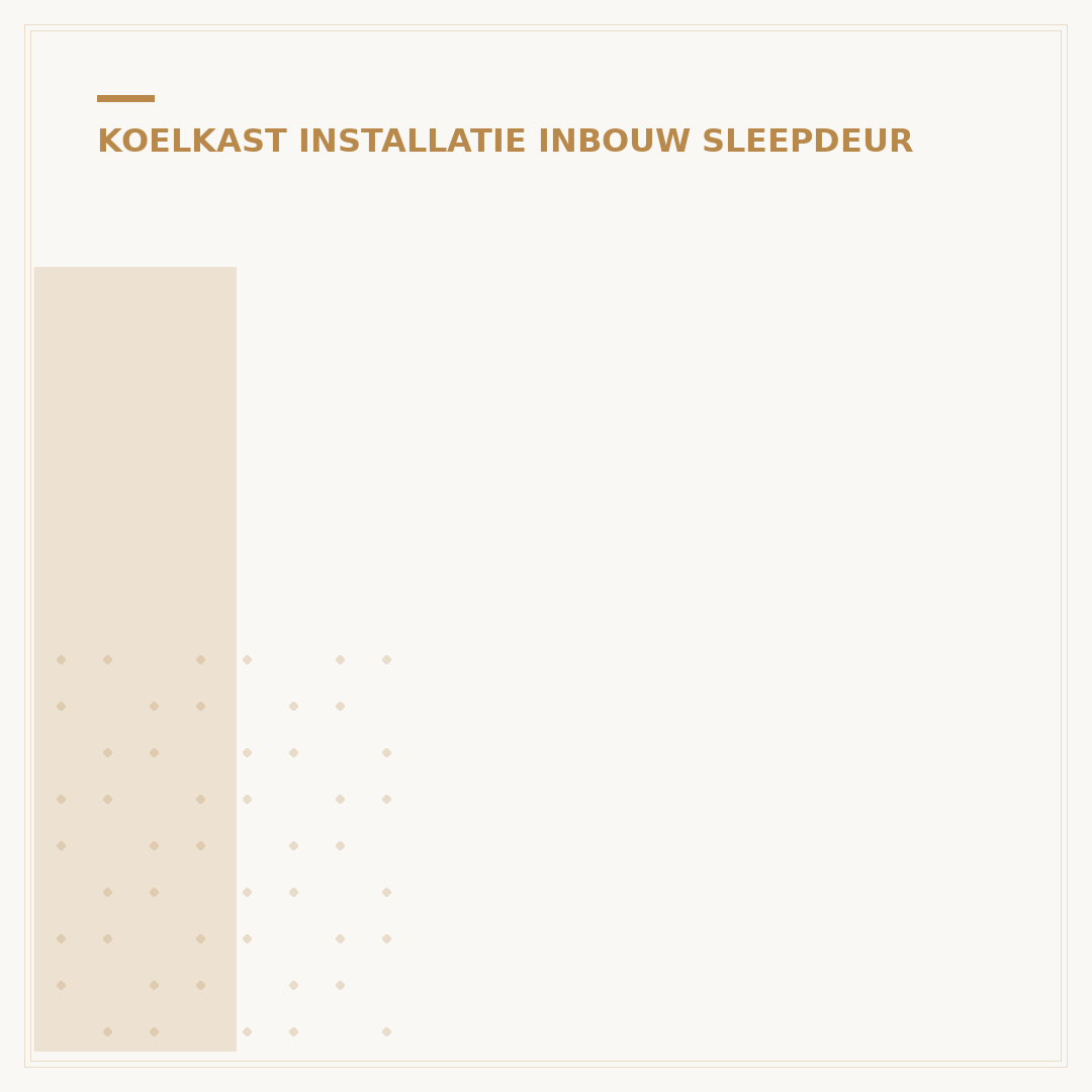 Inbouw Koelkast Sleepdeur 178cm: Uw Complete Gids