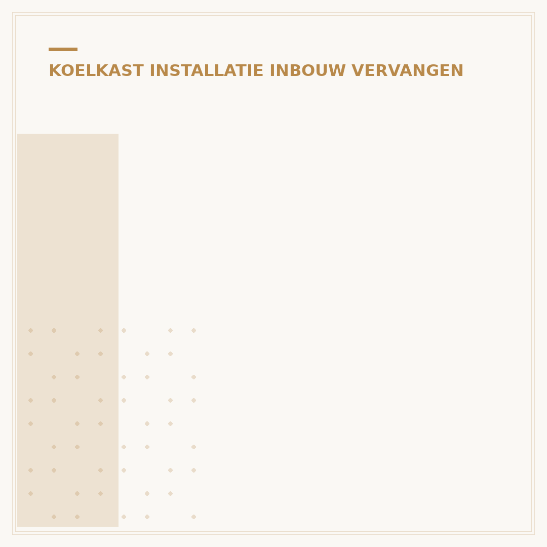 Inbouw koelkast vervangen: 5 Essentiële Stappen voor Succes