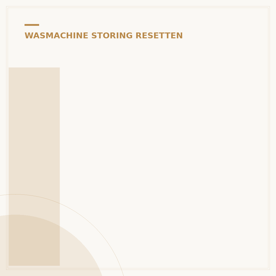 Indesit Wasmachine Resetten: 5 Stappen voor Snelle Oplossing