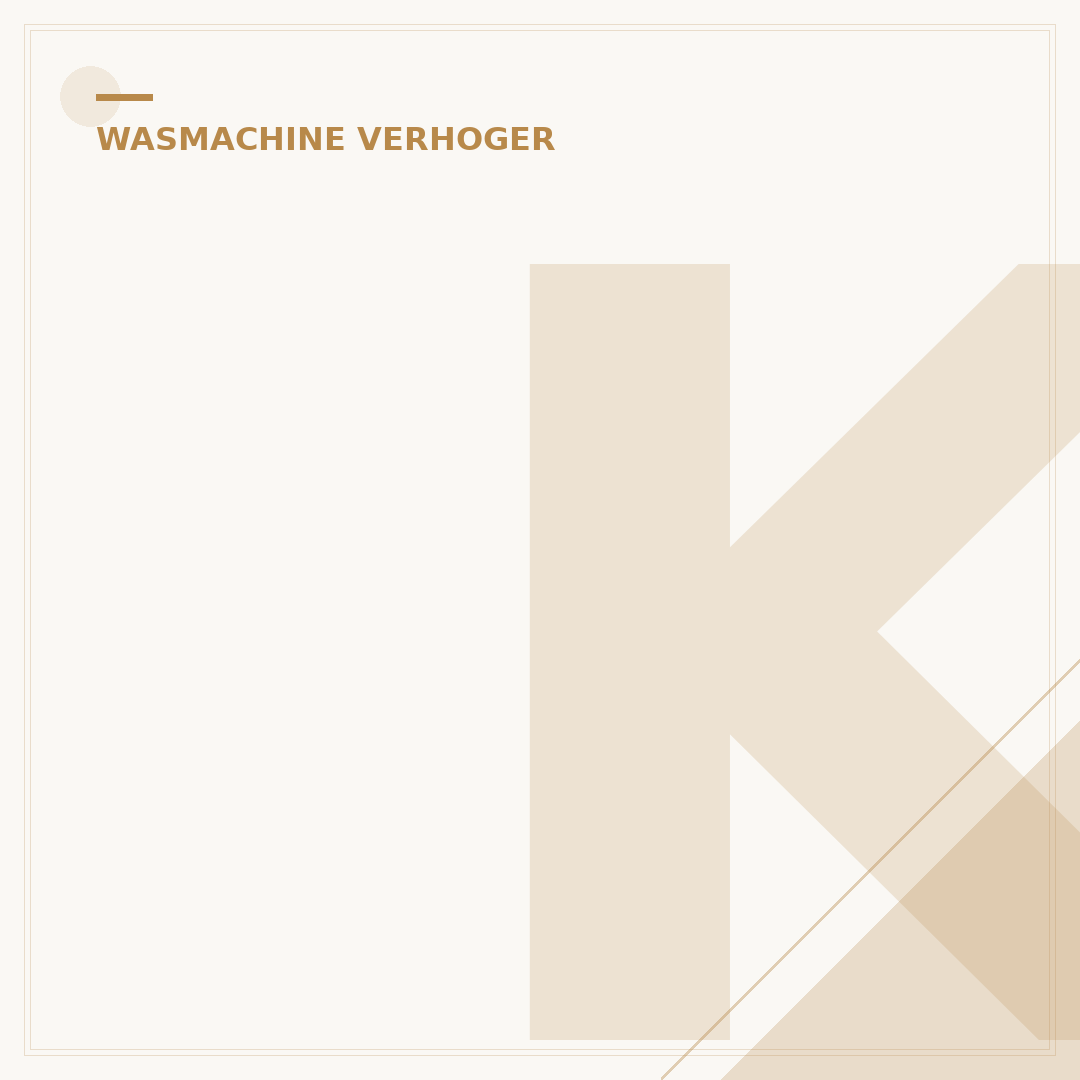 Karwei Wasmachine Verhoger: 5 Handige Tips voor Plaatsing