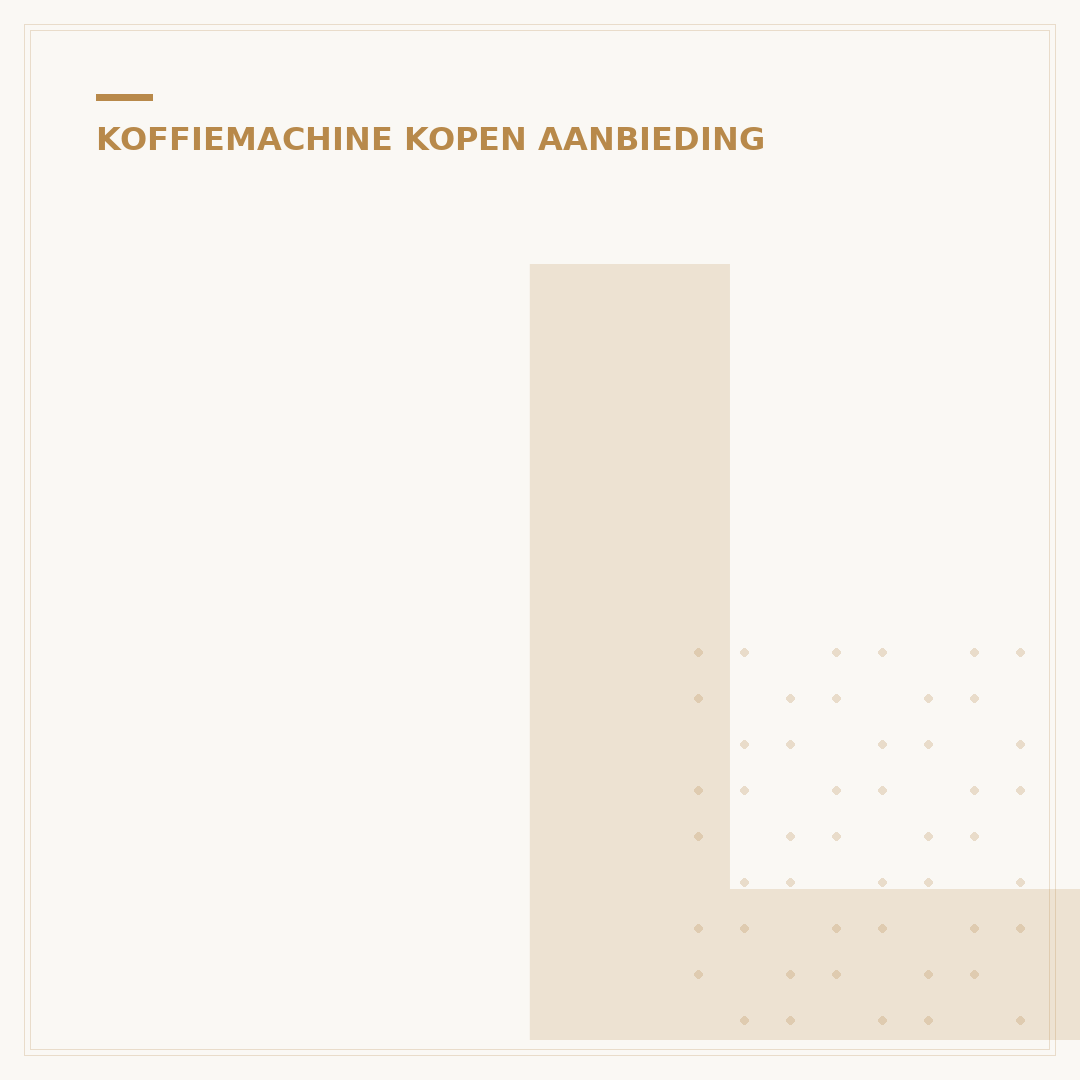 L of Koffiemachine Aanbieding: 5 Locatie-Specifieke Tips