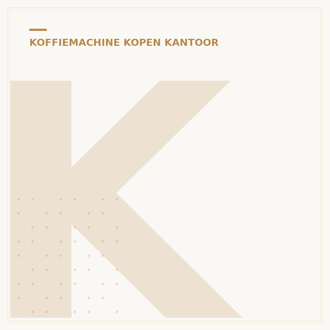 Koffiemachine Kantoor Kopen: 5 Essentiële Vragen Beantwoord