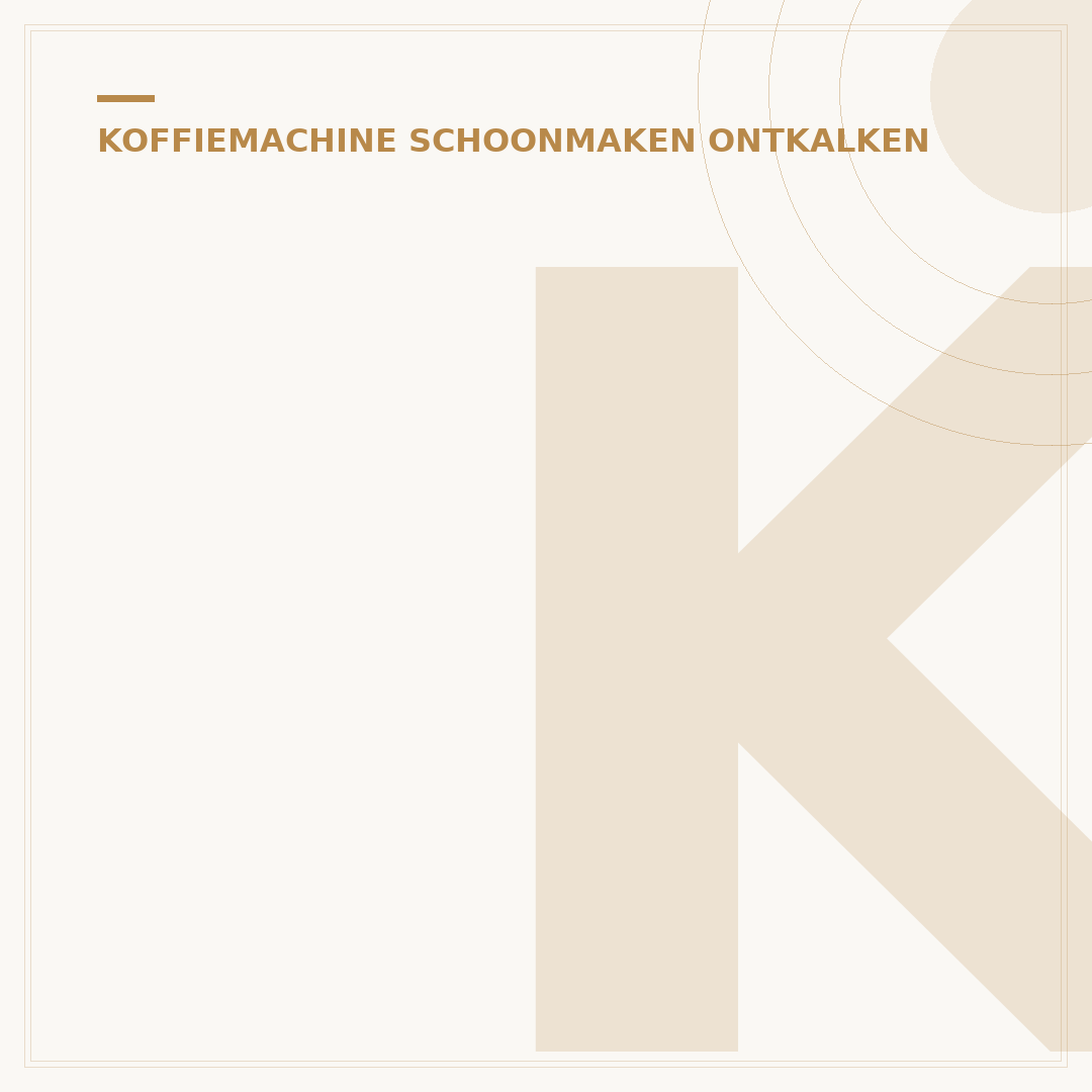 Koffiemachine Ontkalken: 5 Stappen voor Langere Levensduur