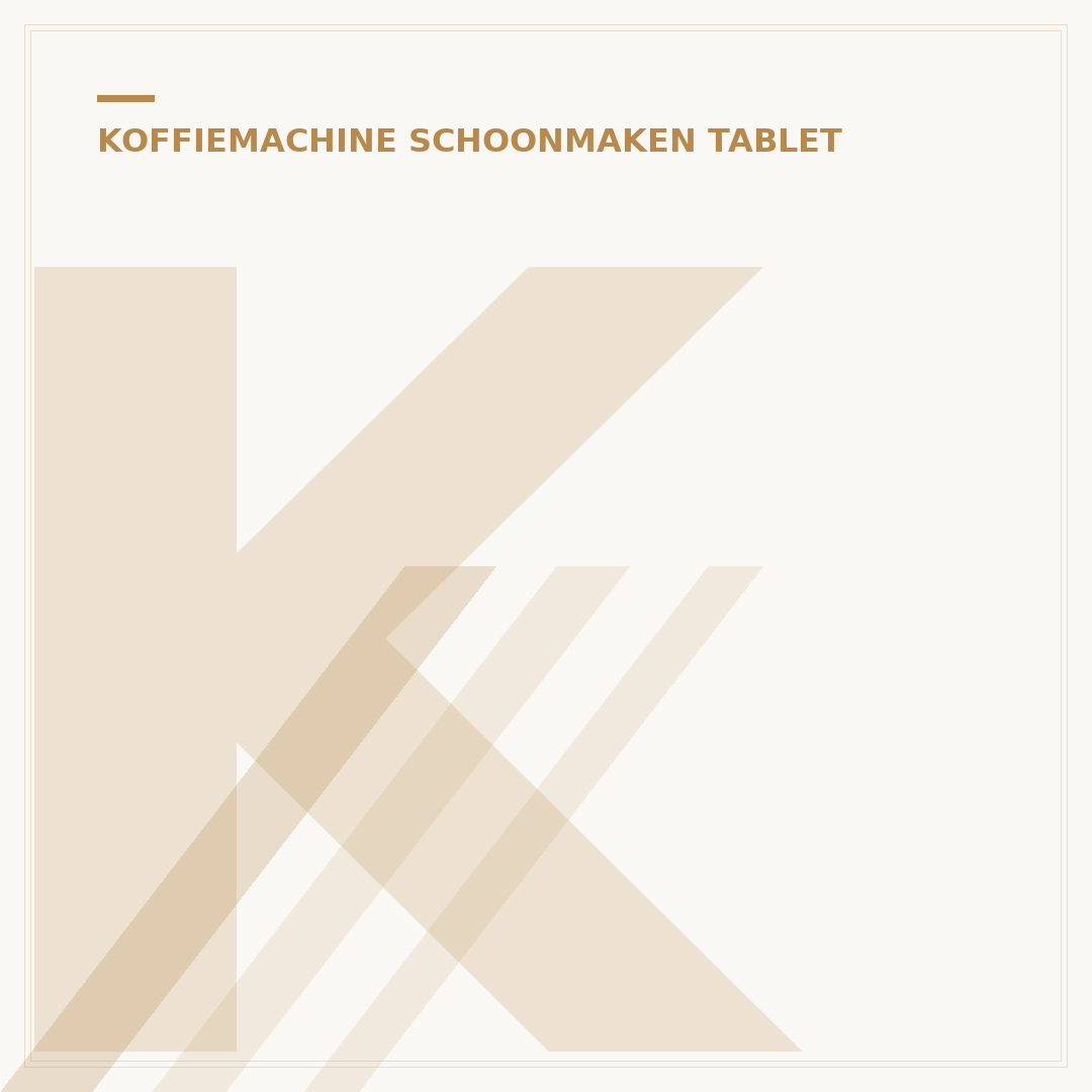 Koffiemachine Reinigen met Tablet: 5 Stappen & Bespaar Tijd