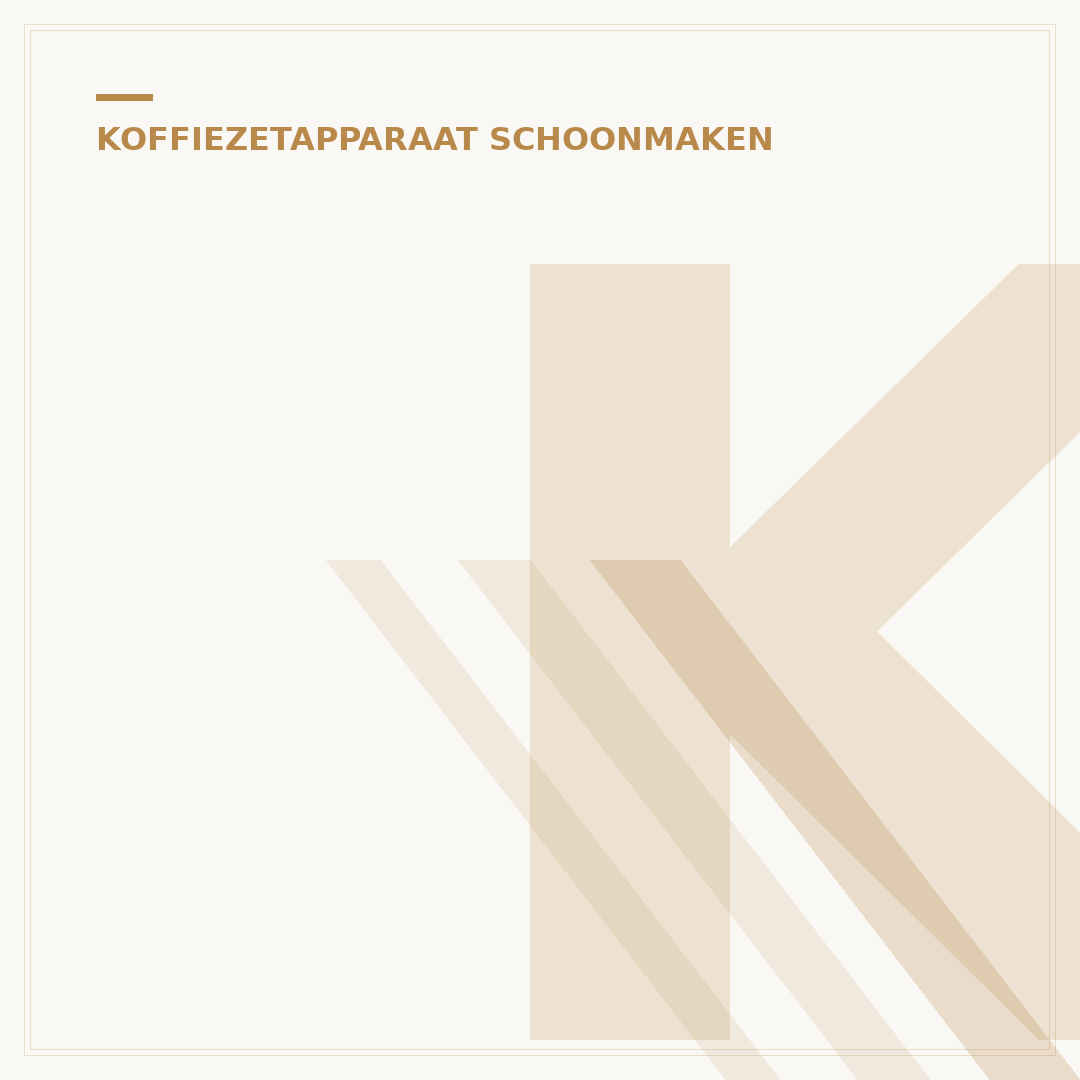 Koffiezetapparaat Schoonmaken met Azijn: Snelle Gids