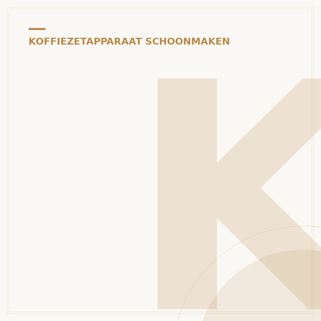 Koffiezetapparaat Schoonmaken met Azijn: 5 Stappenplan