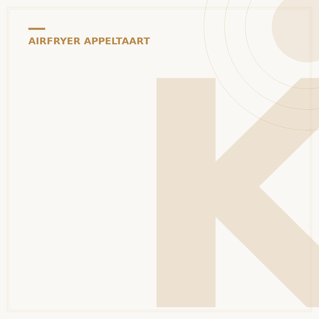 Koopmans Appeltaart Airfryer: Perfectie in 3 Stappen