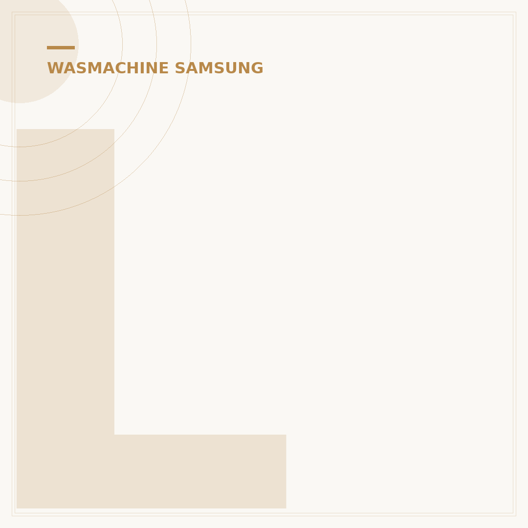 LC1 Samsung Wasmachine: Optimale Plaatsing & Installatie Gids