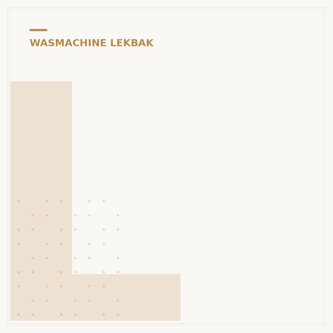 Lekbak Wasmachine 60x60: De Beste Keuze Gids