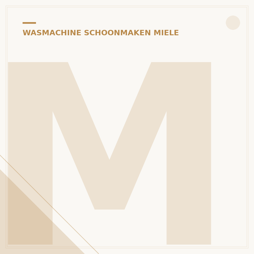 Miele Wasmachine Reinigen: 5 Stappen voor Optimale Prestaties