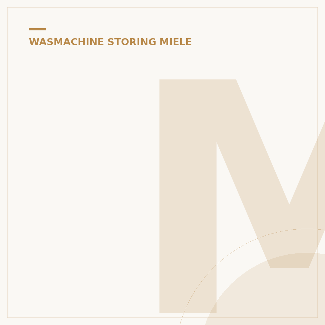 Miele Wasmachine Resetten: 3 Redenen en Snelle Oplossingen