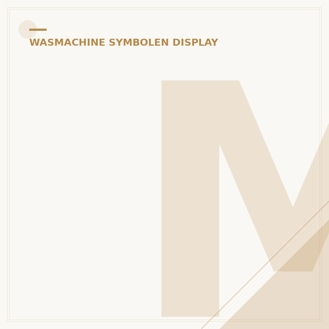 Miele Wasmachine Symbolen Display: 5 Belangrijke Uitleg
