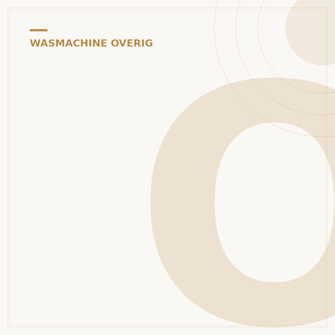 Opvangbak Wasmachine: 5 Redenen Voor Essentieel Voorkomen