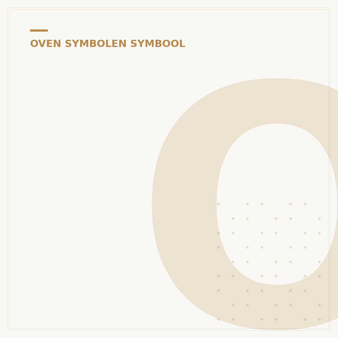 Oven Voorverwarmen Symbool: 5 Symbolen die U Moet Kennen