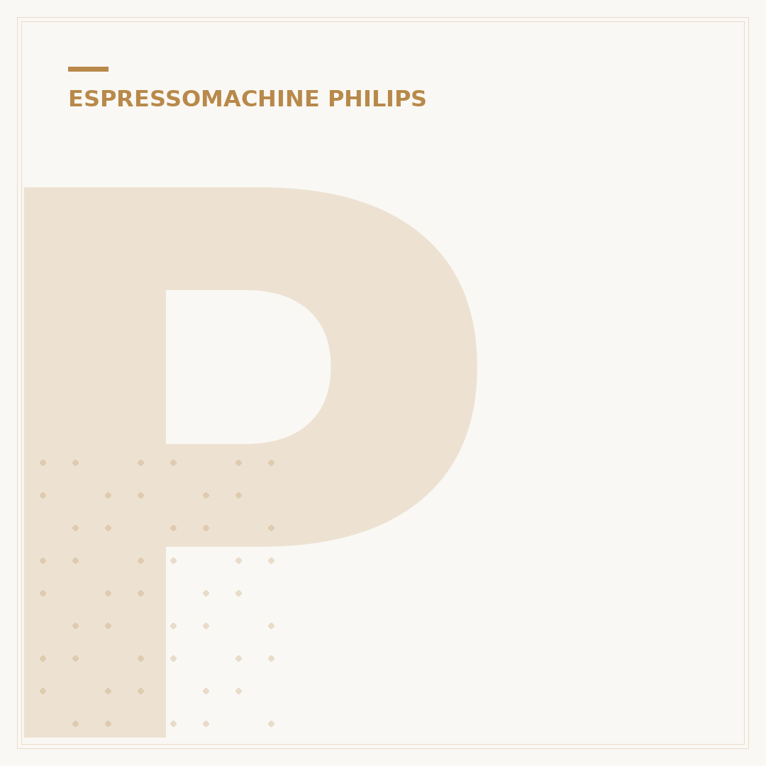 Philips Espressomachine EP0820/00: Optimale Plaatsing & Gebruik