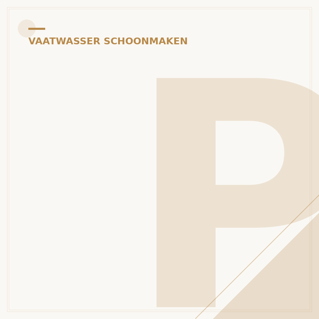 Pomp Vaatwasser Schoonmaken: Stappenplan voor een Schone Machine